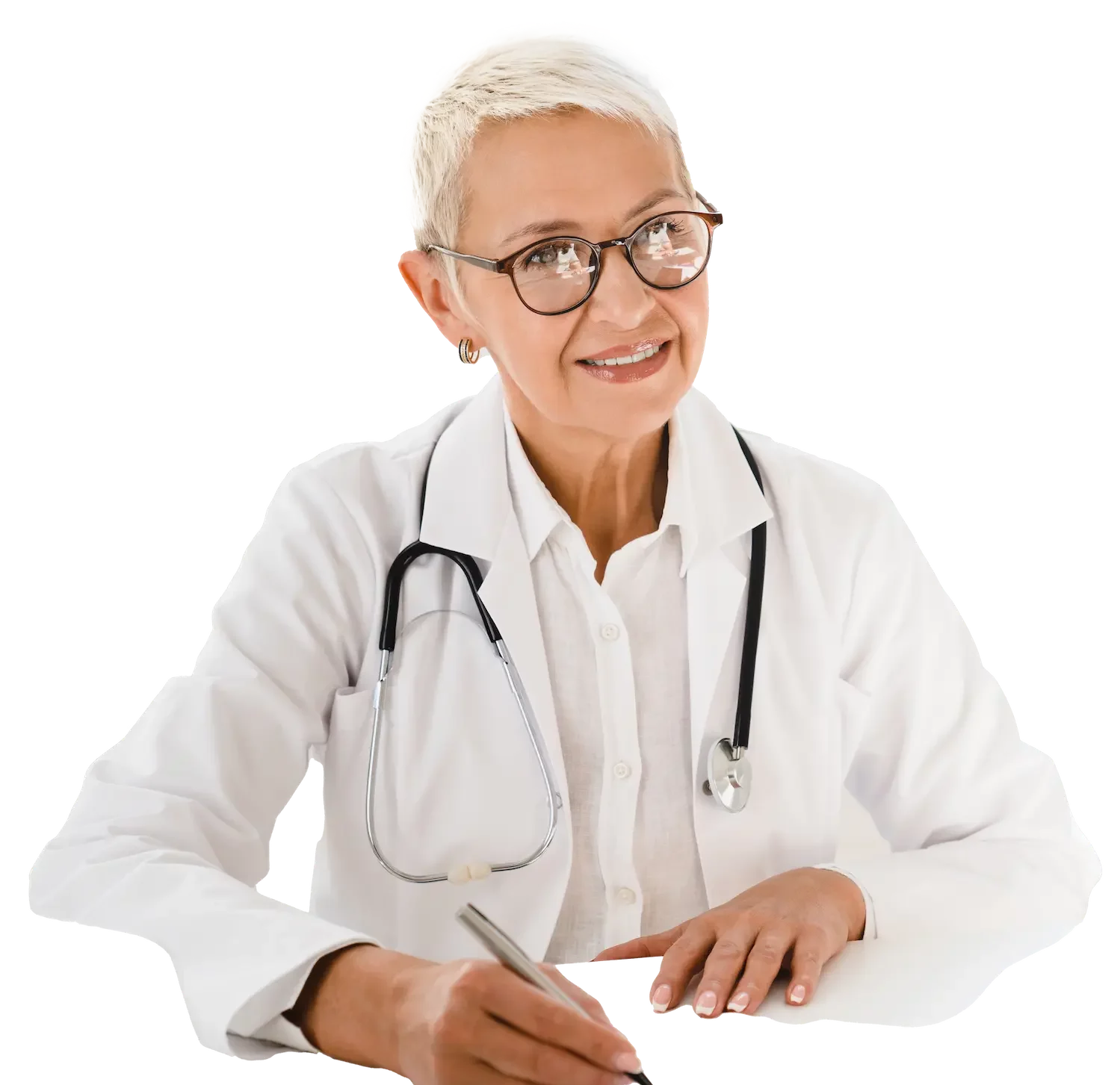 Doctor at Front Range Clinic prescribing medicines