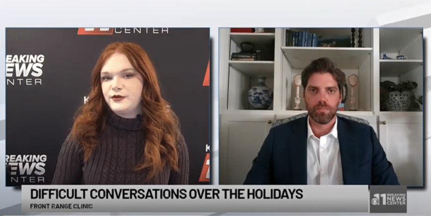 KKTV CBS 11 Video Cover for segment on Talking to family members about Substance Use over the holidays