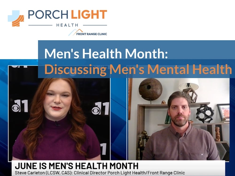 Certified addiction specialist Steve Carleton with Porch Light Health talks about men's mental health during Men's Health Month in June.