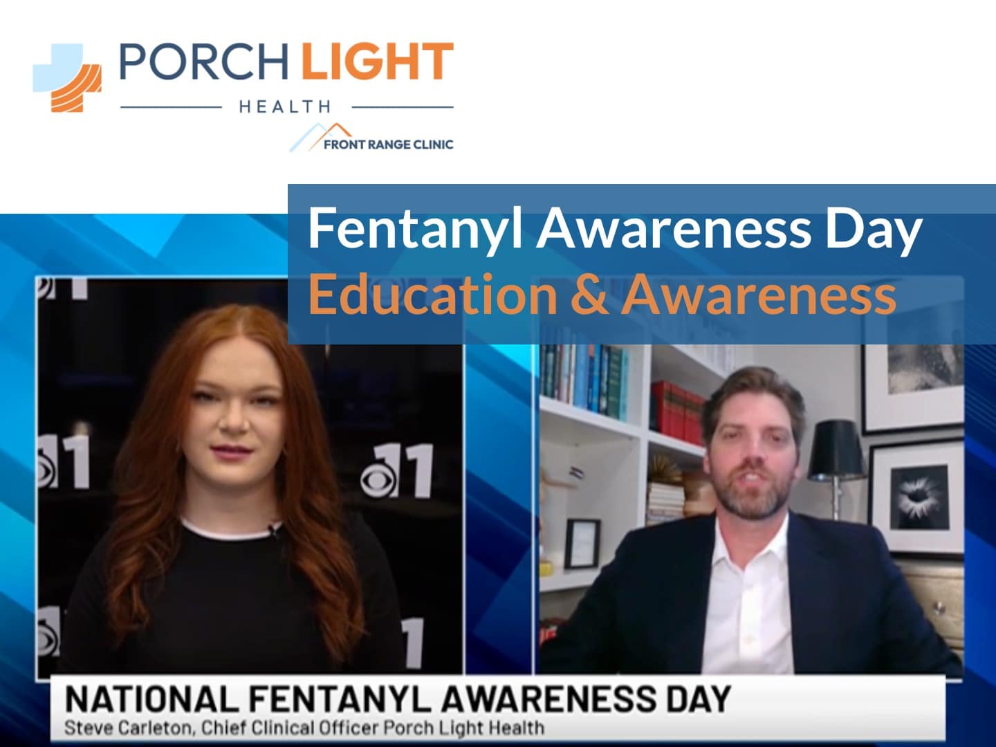 Certified addiction specialist Steve Carleton with Porch Light Health talks about fentanyl awareness day.