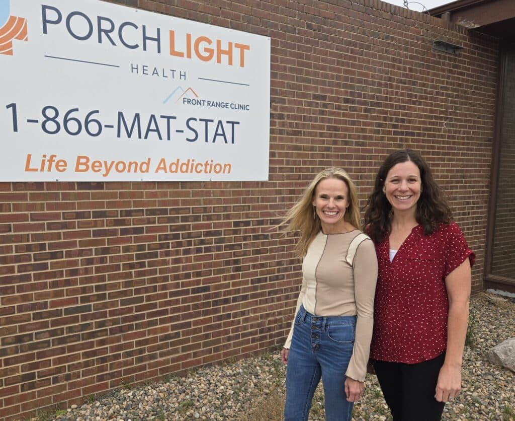 Porch Light Health staff members Jackie Adams, therapist, left, and Tracey Wall, physician assistant, pose outside the clinic in Craig on Thursday, Oc. 17, 2024.
Suzie Romig/Steamboat Pilot & Today