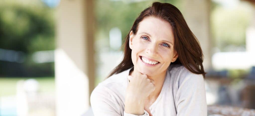 Portrait of a woman having a relaxing time outdoors